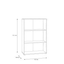 Regal >Tembi< in Sonoma Eiche - 73.7x111.1x34.8cm (BxHxT)
