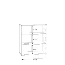 Regal >Tembi< in Sonoma Eiche - 73,7x85,5x34,8cm (BxHxT)