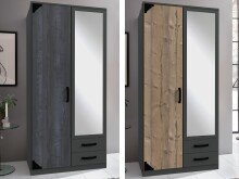 Kleiderschrank >Barton I< in  - 90x198x58cm (BxHxT)