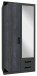 Kleiderschrank >Barton I< in Graphit Digi Steel - 90x198x58cm (BxHxT)