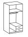 Kleiderschrank >Barton I< in Graphit Digi Steel - 90x198x58cm (BxHxT)