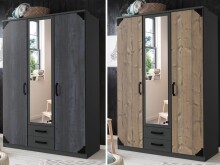 Kleiderschrank >Barton II< in  - 135x198x58cm (BxHxT)
