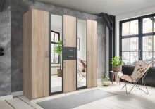 Kleiderschrank >Drugi I< in  - 225x208x58cm (BxHxT)
