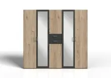 Kleiderschrank >Drugi I< in  - 225x208x58cm (BxHxT)