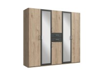 Kleiderschrank >Drugi I< in  - 225x208x58cm (BxHxT)