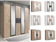 Kleiderschrank >Drugi I< in  - 225x208x58cm (BxHxT)