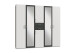 Kleiderschrank >Drugi I< in  - 225x208x58cm (BxHxT)