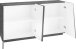 Sideboard >Viterbo< in Schiefer Nachbildung - 160x86x43cm (BxHxT)