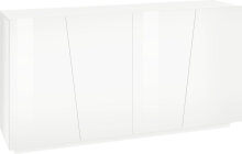 Sideboard >Viterbo< in Weiß-Hochglanz - 160x86x43cm (BxHxT)