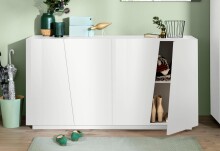 Sideboard >Viterbo< in Weiß-Hochglanz -...
