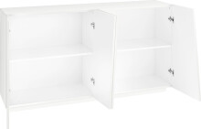 Sideboard >Viterbo< in Weiß-Hochglanz - 160x86x43cm (BxHxT)
