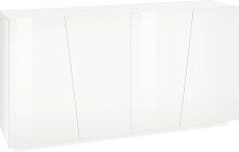 Sideboard >Viterbo< in Weiß-Hochglanz - 160x86x43cm (BxHxT)