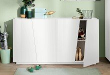 Sideboard >Viterbo< in Weiß-Hochglanz -...