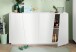 Sideboard >Viterbo< in Weiß-Hochglanz - 160x86x43cm (BxHxT)
