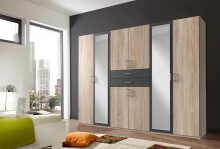Kleiderschrank >Drugi II< in  - 270x208x58cm (BxHxT)