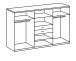 Kleiderschrank >Drugi II< in Artisan Eiche Graphit - 270x208x58cm (BxHxT)