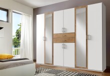 Kleiderschrank >Drugi II< in Weiß...