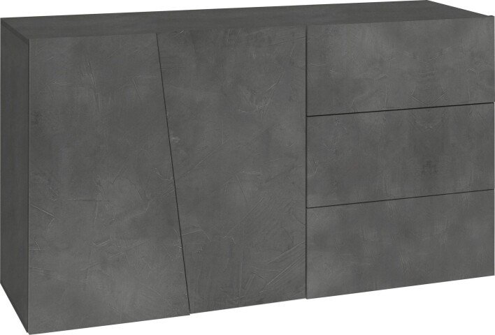 Sideboard >Viterbo< in Schiefer Nachbildung - 140x86x43cm (BxHxT)