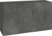 Sideboard >Viterbo< in Schiefer Nachbildung - 140x86x43cm (BxHxT)