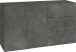 Sideboard >Viterbo< in Schiefer Nachbildung - 140x86x43cm (BxHxT)