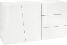 Sideboard >Viterbo< in Weiß-Hochglanz -...