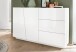 Sideboard >Viterbo< in Weiß-Hochglanz - 140x86x43cm (BxHxT)