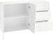 Sideboard >Viterbo< in Weiß-Hochglanz - 140x86x43cm (BxHxT)
