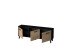 TV-Board >Artona< in Artisan-Eiche, Schwarz - 186x67,9x39,3cm (BxHxT)