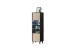 Vitrine >Artona< in Artisan-Eiche, Schwarz - 64,5x198,6x39,3cm (BxHxT)