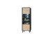 Vitrine >Artona< in Artisan-Eiche, Schwarz - 64,5x198,6x39,3cm (BxHxT)