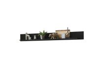 Wandboard >Artona< in Schwarz - 185,6x20x21,6cm (BxHxT)