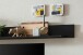 Wandboard >Artona< in Schwarz - 185,6x20x21,6cm (BxHxT)