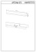 Wandboard >Artona< in Schwarz - 185,6x20x21,6cm (BxHxT)