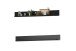 Wandboard >Artona< in Schwarz - 185,6x20x21,6cm (BxHxT)