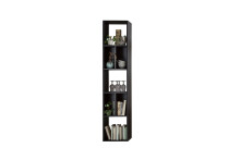 Wandregal >Artona< in Schwarz - 37,4x180,9x25,1cm (BxHxT)