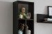 Wandregal >Artona< in Schwarz - 37,4x180,9x25,1cm (BxHxT)