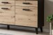 Sideboard >Artona< in Artisan-Eiche, Schwarz - 186x84,9x39,3cm (BxHxT)
