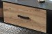Couchtisch >Artona< in Artisan-Eiche, Schwarz - 125x46,6x65cm (BxHxT)