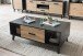 Couchtisch >Artona< in Artisan-Eiche, Schwarz - 125x46,6x65cm (BxHxT)