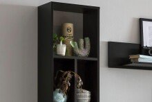 Wohnwand >DERA< (BxHxT: 320x200x46,4 cm) Artisan Eiche/Anthrazit Hochglanz