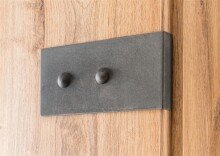 Kleiderschrank >Cheston< in Plankeneiche - 135x198x58cm (BxHxT)