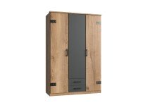 Kleiderschrank >Cheston< in Plankeneiche -...