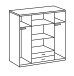 Kleiderschrank >Cheston< in Plankeneiche - 180x198x58cm (BxHxT)