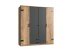 Kleiderschrank >Cheston< in Plankeneiche - 180x198x58cm (BxHxT)
