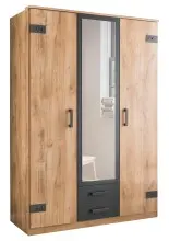 Kleiderschrank >Cheston< in Plankeneiche -...