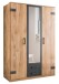 Kleiderschrank >Cheston< in Plankeneiche - 135x198x58cm (BxHxT)