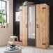 Kleiderschrank >Cheston< in Plankeneiche - 135x198x58cm (BxHxT)