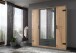 Kleiderschrank >Cheston< in Plankeneiche - 180x198x58cm (BxHxT)