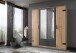 Kleiderschrank >Cheston< in Plankeneiche - 180x198x58cm (BxHxT)