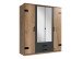 Kleiderschrank >Cheston< in Plankeneiche - 180x198x58cm (BxHxT)
